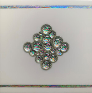 ciclo Ololux, cm 50x50, resine su tavola, 2019