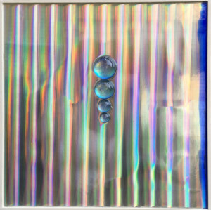 ciclo Ololux, cm 60x60, resine su tavola, 2018