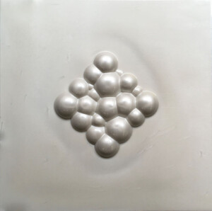 ciclo delle sfere, cm 50x50 - resine su tavola - 2019