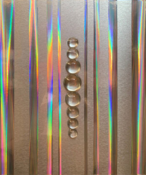 cm 60x50, resine e dibond su tavola, 2021