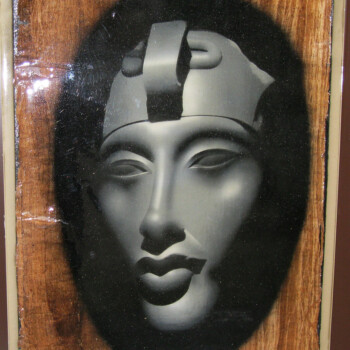 2011, papiro originale inglobato nella resina, su tavola, cm 65 x 47