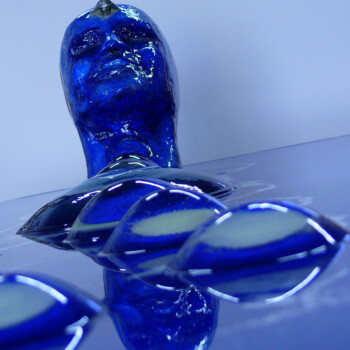 particolare Aqua Lux Vitae - sculture in resina giuseppe portella