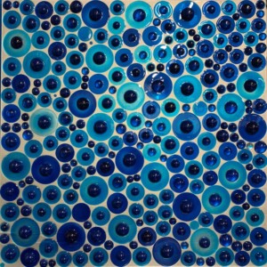 ciclo i festosi - cm 100x100 - resine su tavola - 2021 ciclo i festosi - cm 100x100 - resine su tavola - 2021